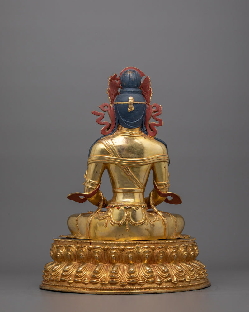 Himalayan Buddha of Eternal Life Amitayus Statue | Symbol of Longevity and Blessings