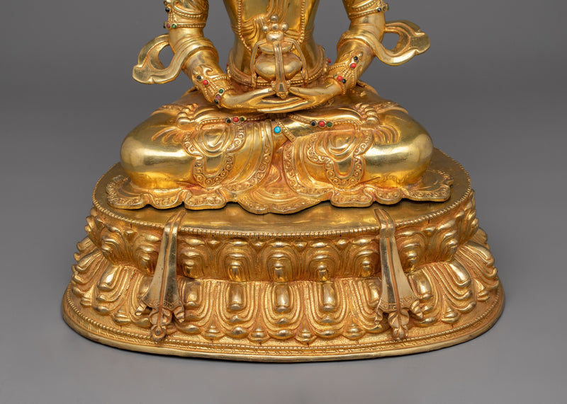 Himalayan Buddha of Eternal Life Amitayus Statue | Symbol of Longevity and Blessings