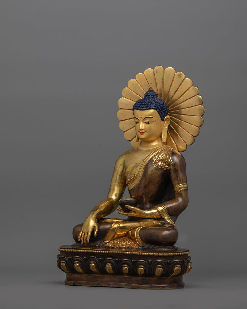 Tibetan Statue of First Buddha Shakyamuni | Traditional Himalayan Art of Tibet