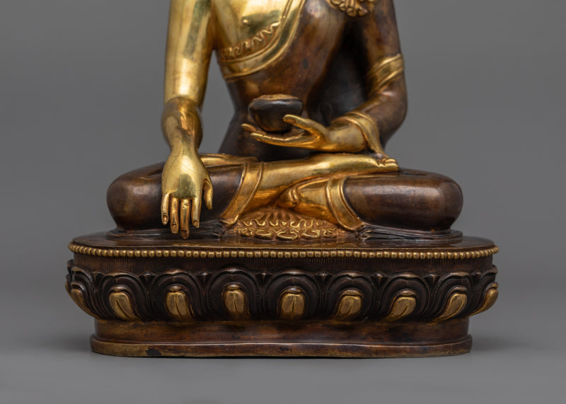 Tibetan Statue of First Buddha Shakyamuni | Traditional Himalayan Art of Tibet