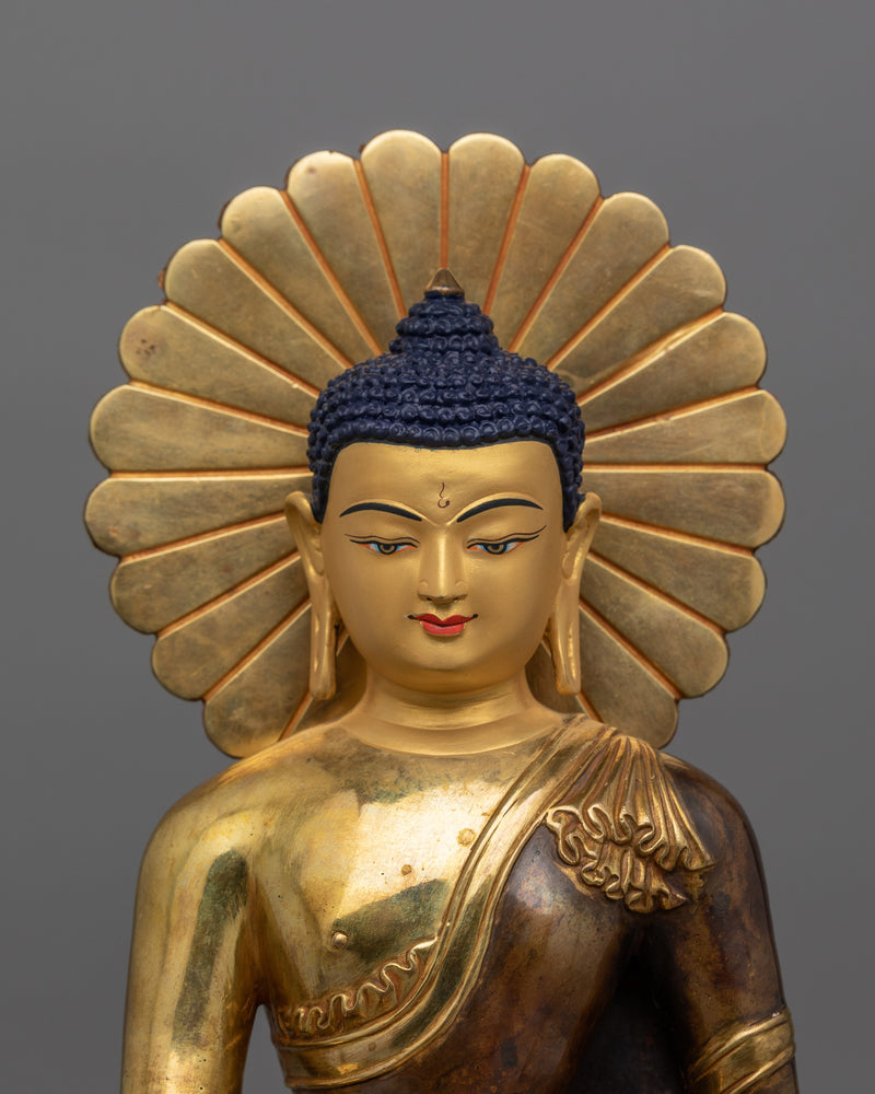 Tibetan Statue of First Buddha Shakyamuni | Traditional Himalayan Art of Tibet