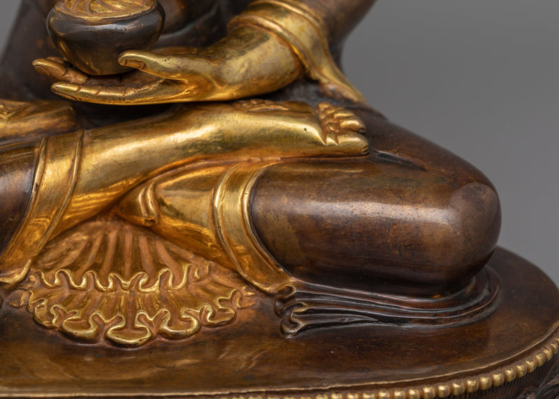 Tibetan Statue of First Buddha Shakyamuni | Traditional Himalayan Art of Tibet