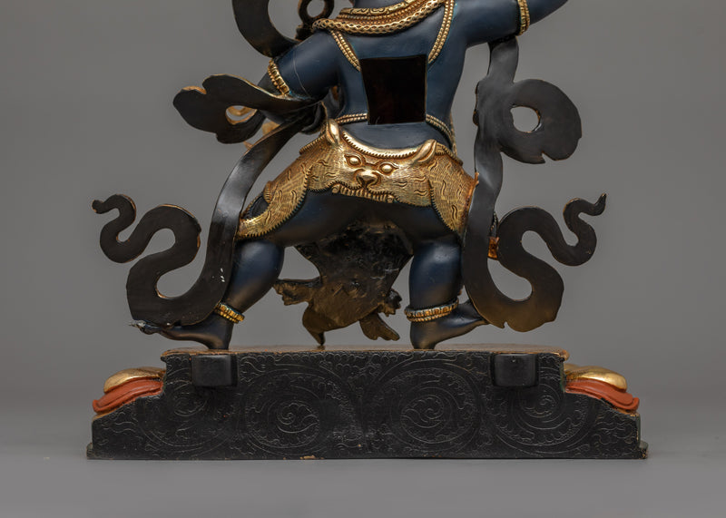 Buddhist Sculpture of Wrathful Deity Vajrapani | Symbol of Protection