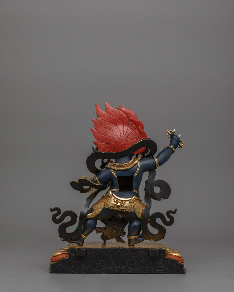 Buddhist Sculpture of Wrathful Deity Vajrapani | Symbol of Protection