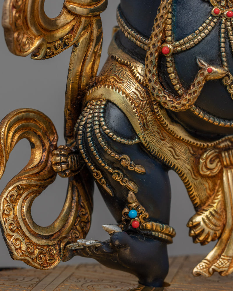 Buddhist Sculpture of Wrathful Deity Vajrapani | Symbol of Protection