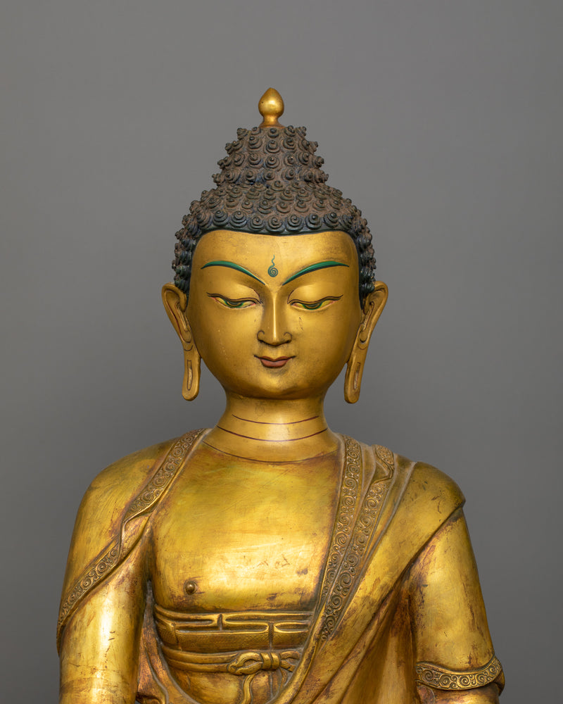 Sacred First Buddha Shakyamuni Statue | Sculpture with Peaceful Aura