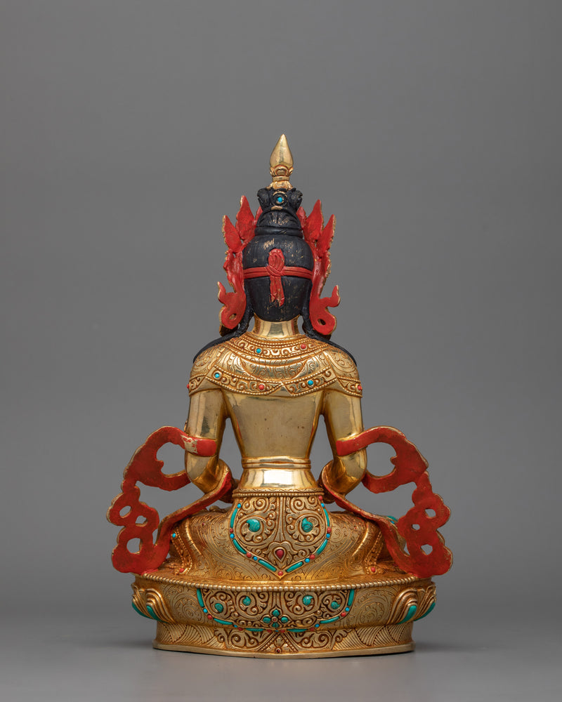 Enlightened Buddha Amitayus Statue | The Deity of Infinite Life