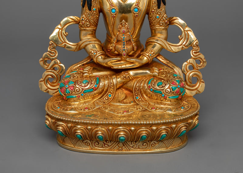 Enlightened Buddha Amitayus Statue | The Deity of Infinite Life