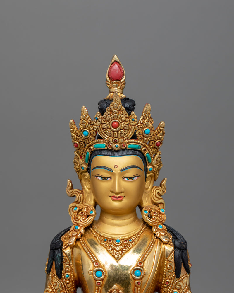 Enlightened Buddha Amitayus Statue | The Deity of Infinite Life