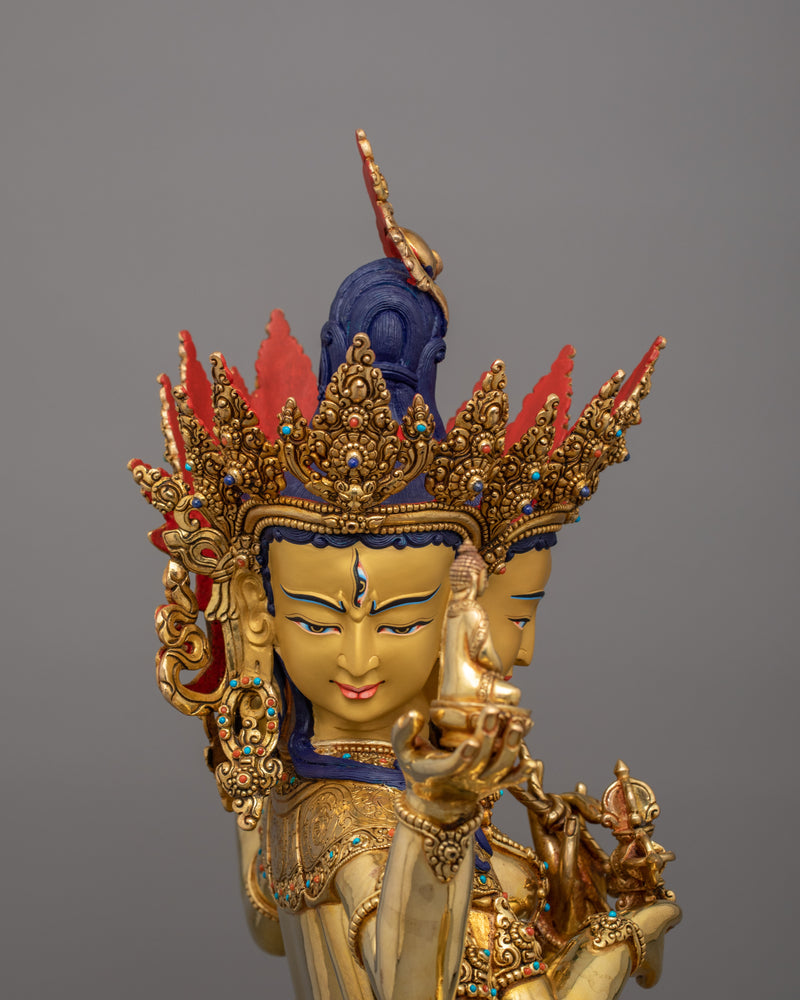 Buddhist Deity Namgyalma Statue | Symbolizes Longevity and Spiritual Purity