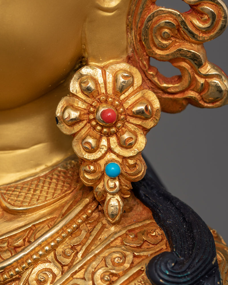 Tibetan Lord Padmasambhava Figurine | The Lotus Born Guru Artwork