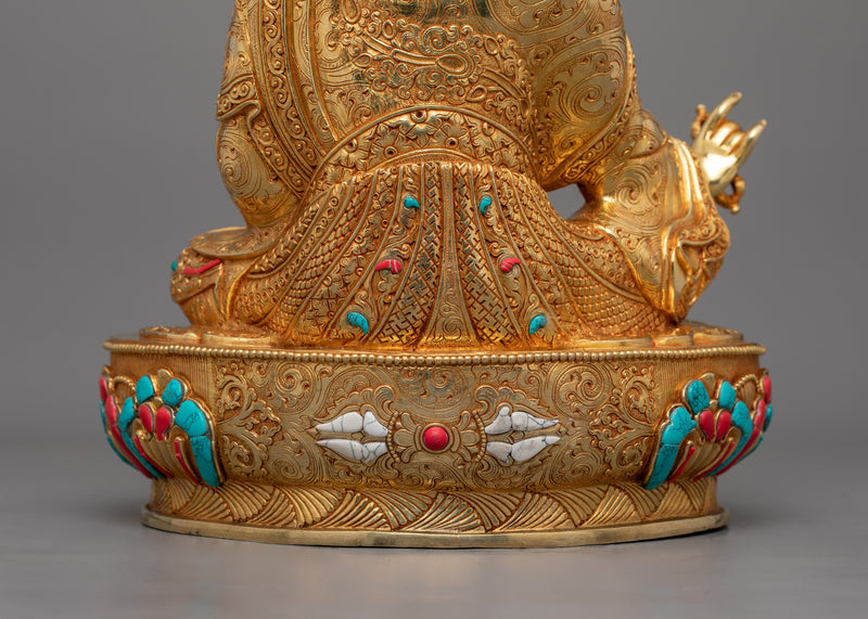 Tibetan Lord Padmasambhava Figurine | The Lotus Born Guru Artwork