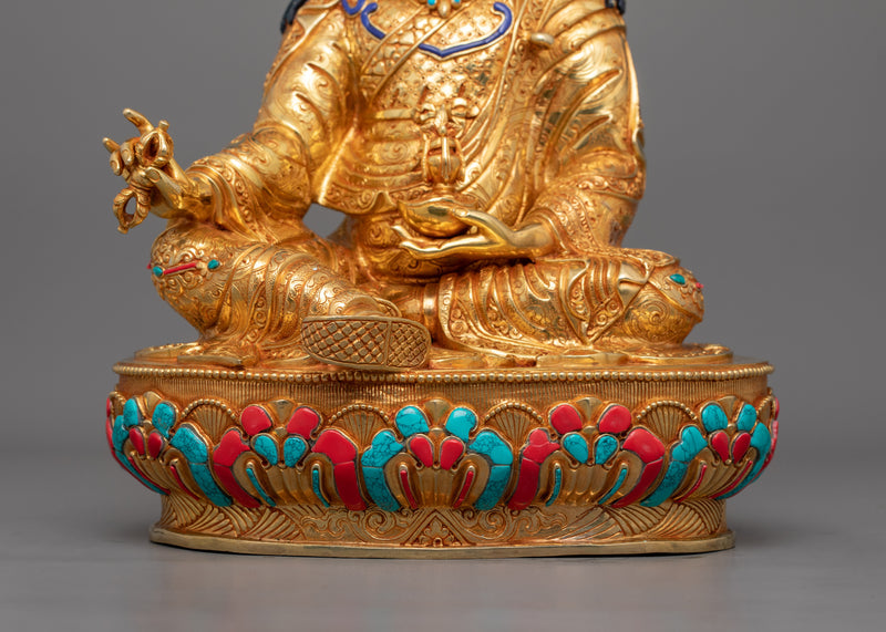 Tibetan Lord Padmasambhava Figurine | The Lotus Born Guru Artwork