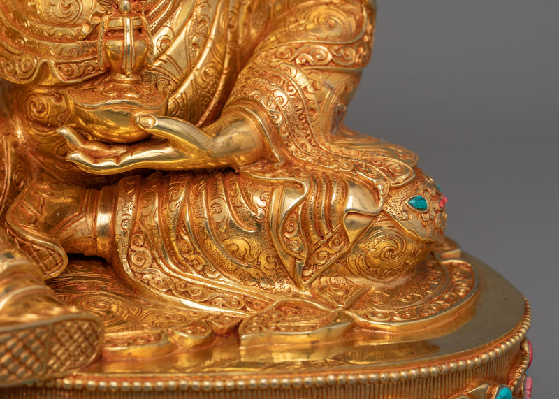 Tibetan Lord Padmasambhava Figurine | The Lotus Born Guru Artwork