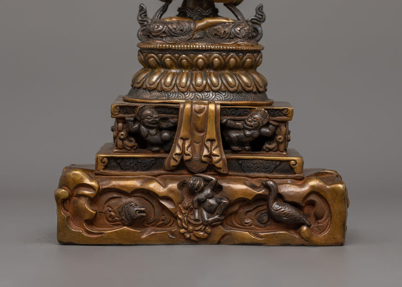 Traditional Chenrezig Buddhist Compassionate Deity Statue | Bodhisattva of Boundless Compassion