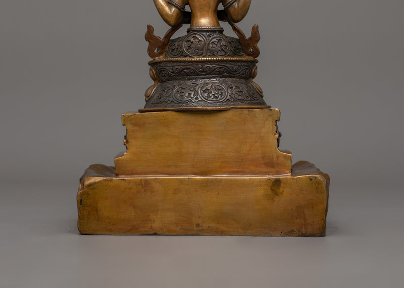 Traditional Chenrezig Buddhist Compassionate Deity Statue | Bodhisattva of Boundless Compassion