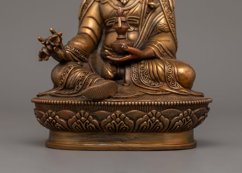 Traditional Master of Tantric Guru Rinpoche Statue | Lotus Born Master Artwork