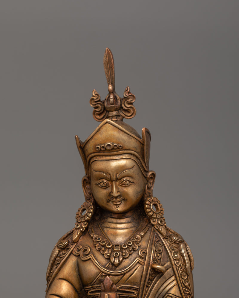 Traditional Master of Tantric Guru Rinpoche Statue | Lotus Born Master Artwork