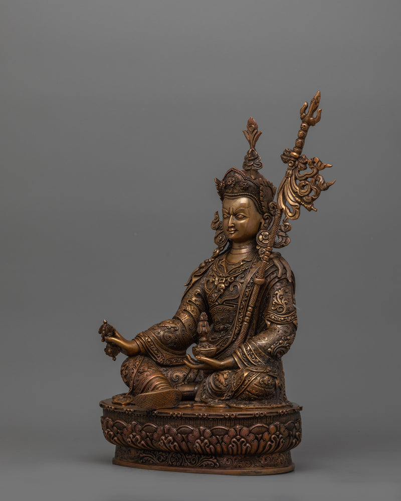 Sacred Tibetan Buddhist Master Padmasambhava Figurine | Buddhist Vajra Master