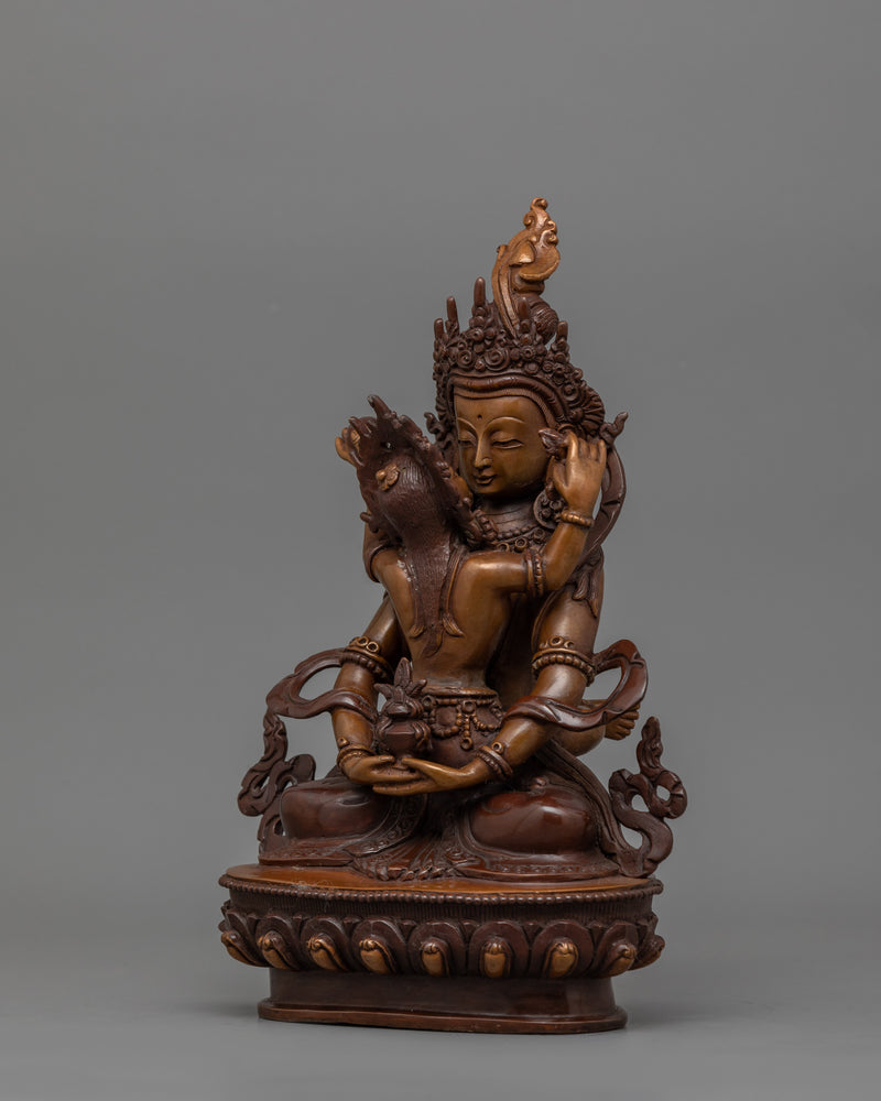 Statue of Oxidized Amitayus with Consort | Sacred Symbol of Longevity and Enlightenment