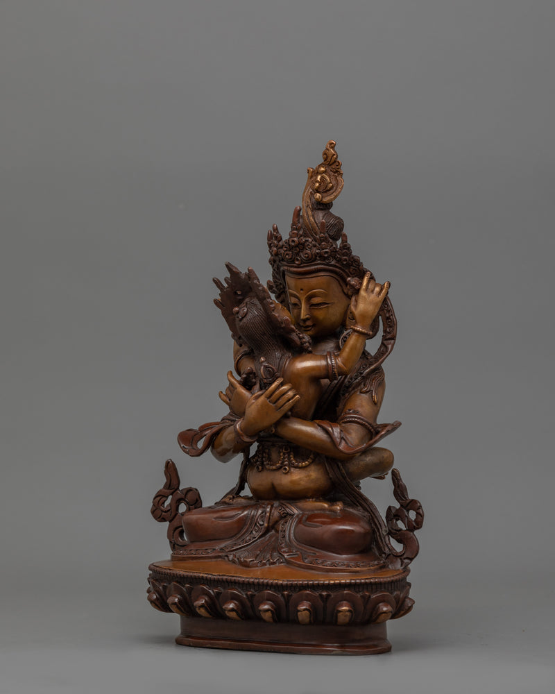 Nepalese Vajradhara Deity Sculpture | Symbol of Supreme Wisdom and Spiritual Power