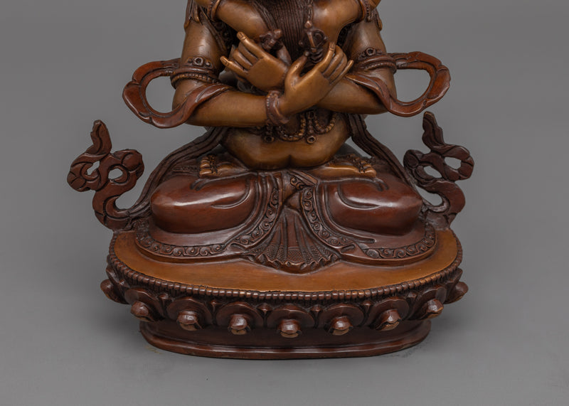 Nepalese Vajradhara Deity Sculpture | Symbol of Supreme Wisdom and Spiritual Power