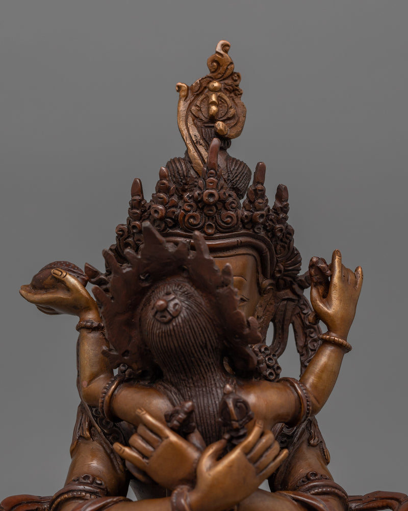 Nepalese Vajradhara Deity Sculpture | Symbol of Supreme Wisdom and Spiritual Power