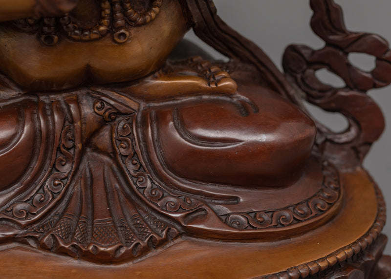 Nepalese Vajradhara Deity Sculpture | Symbol of Supreme Wisdom and Spiritual Power