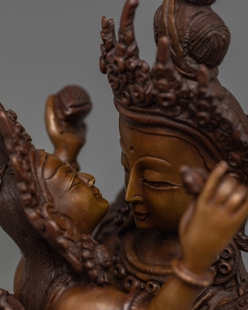 Nepalese Vajradhara Deity Sculpture | Symbol of Supreme Wisdom and Spiritual Power