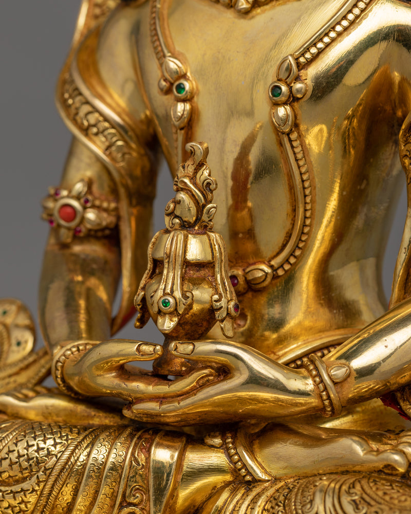 Himalayan Meditating Amitayus Figurine | Symbol of Spiritual Transformation