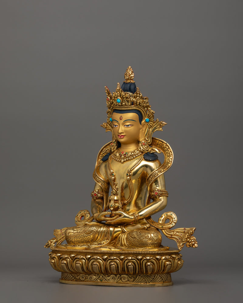 Himalayan Meditating Amitayus Figurine | Symbol of Spiritual Transformation