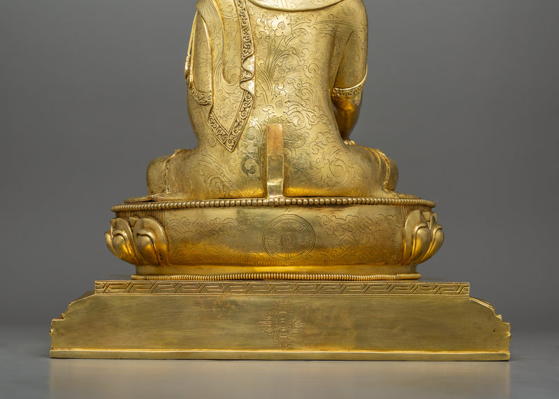 Buddhist Statue of Meditating Buddha Shakyamuni | Symbol of mindfulness practice