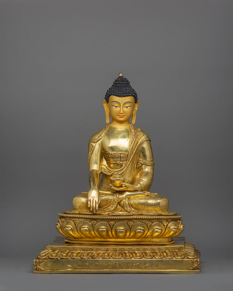 Buddhist Statue of Meditating Buddha Shakyamuni | Symbol of mindfulness practice