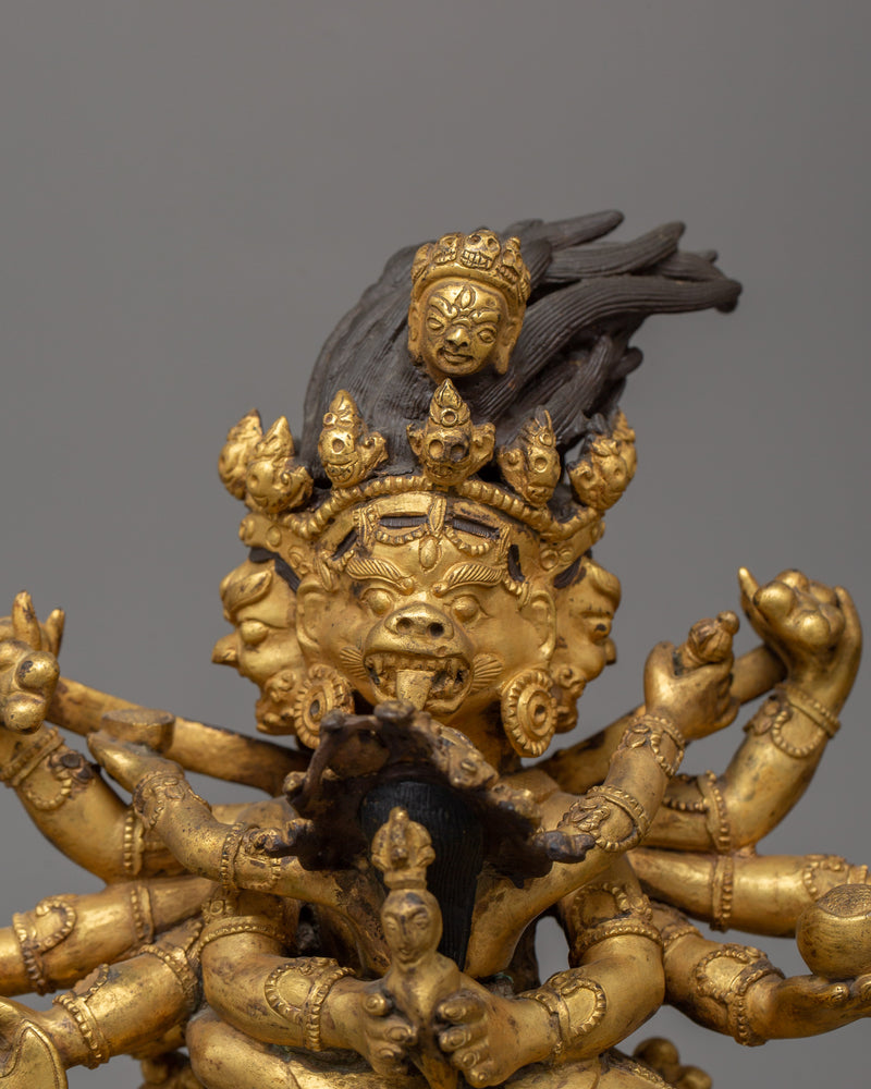 Buddhist Yidam Deity Vajrakilaya Statue | Symbol of Protection