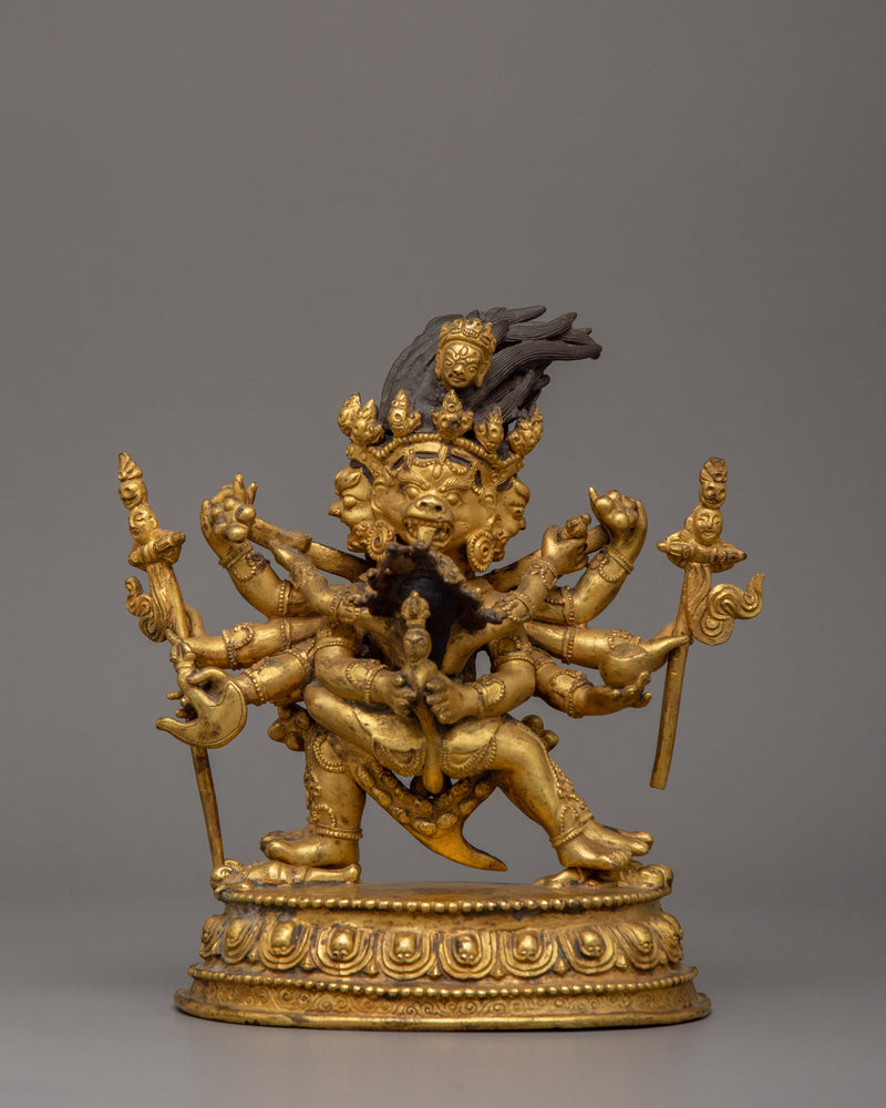 Buddhist Yidam Deity Vajrakilaya Statue | Symbol of Protection