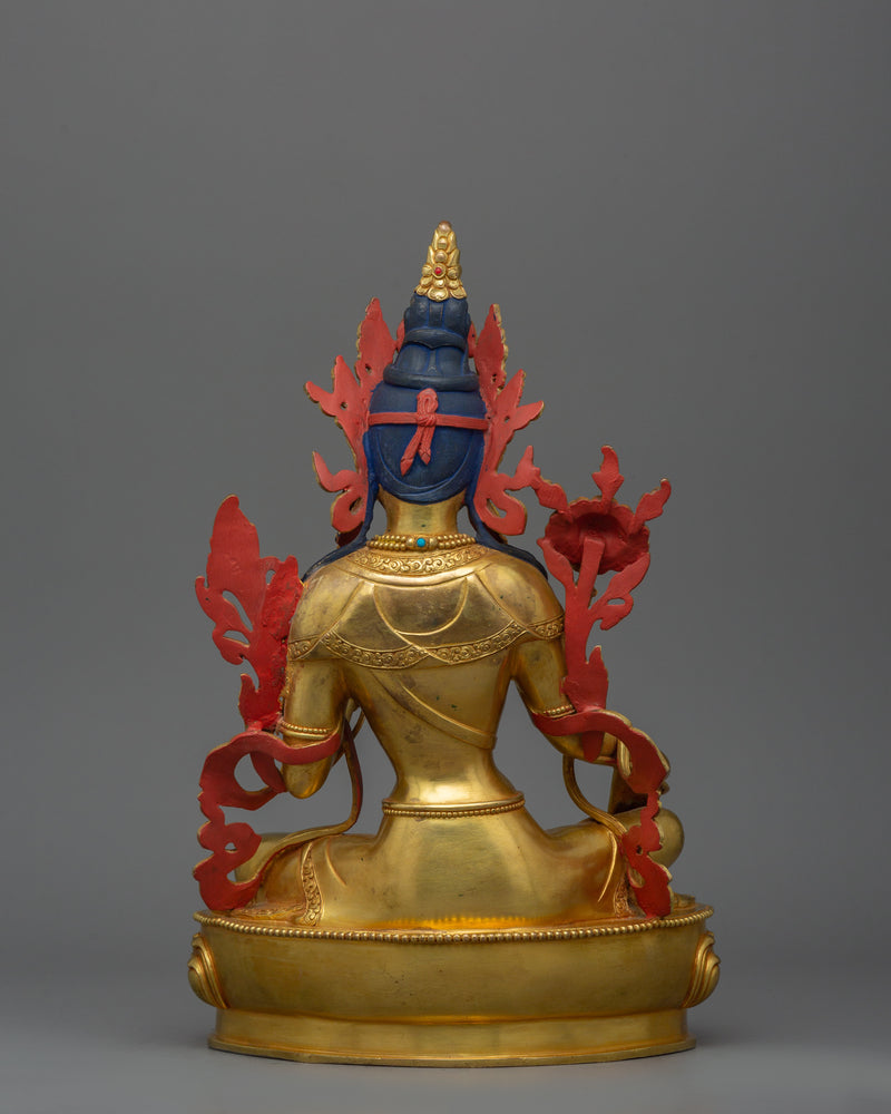 The Nepali Princess Shyama Tara Statue | Goddess Green Tara Sculpture