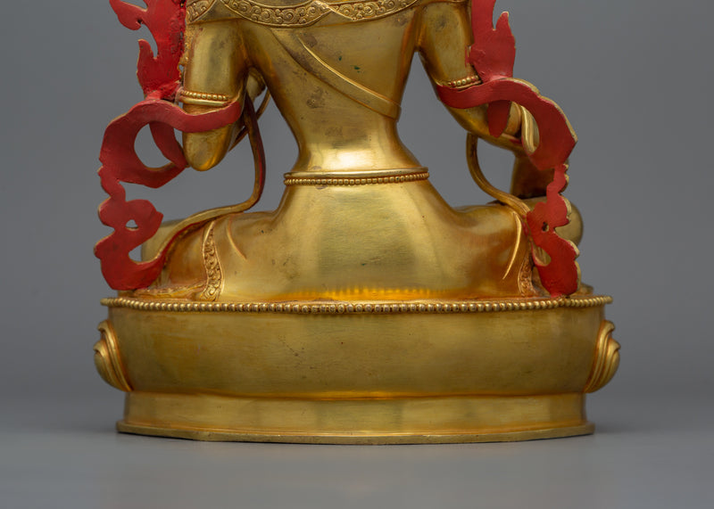 The Nepali Princess Shyama Tara Statue | Goddess Green Tara Sculpture