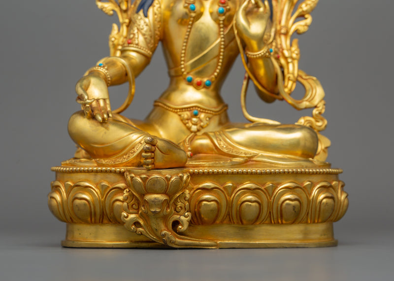 The Nepali Princess Shyama Tara Statue | Goddess Green Tara Sculpture