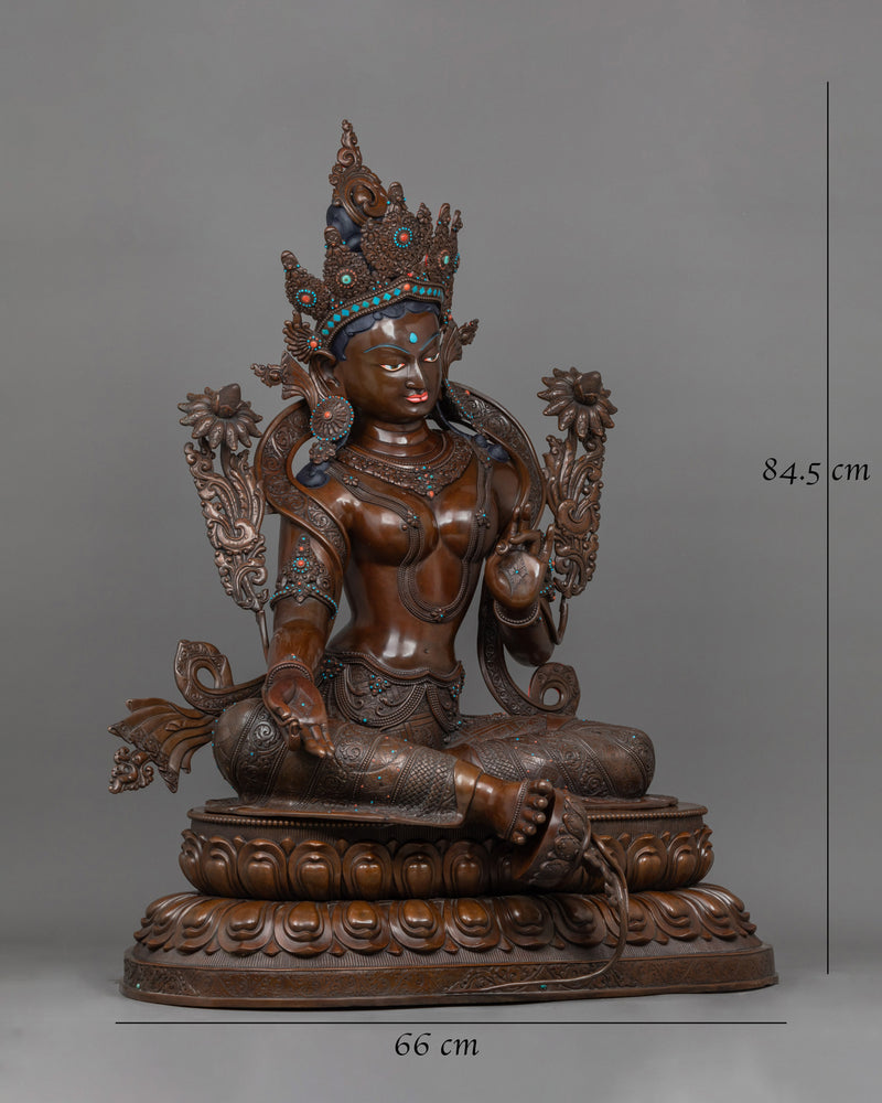 Female Bodhisattva Green Tara Figurine