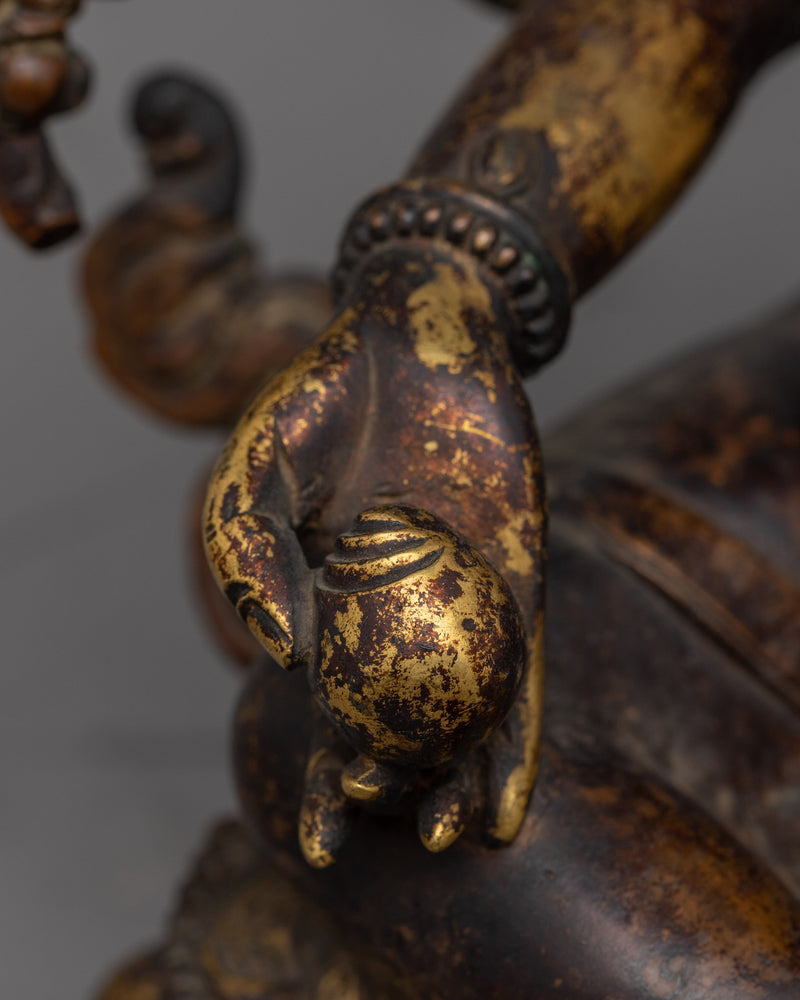 Six Armed Vasudhara Statue | Buddhist Wealth and Abundance Deity