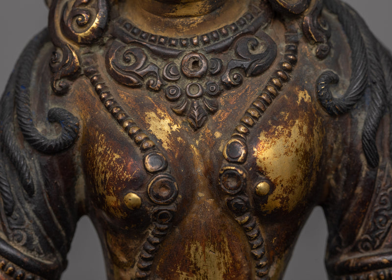 Six Armed Vasudhara Statue | Buddhist Wealth and Abundance Deity