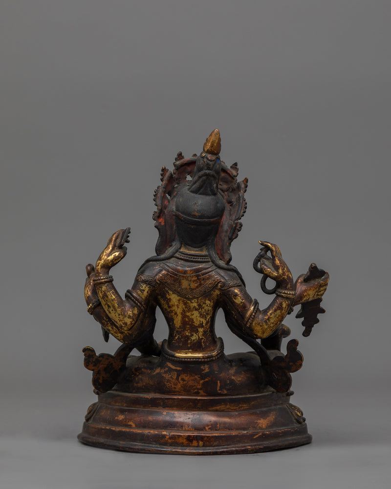 Six Armed Vasudhara Statue | Buddhist Wealth and Abundance Deity