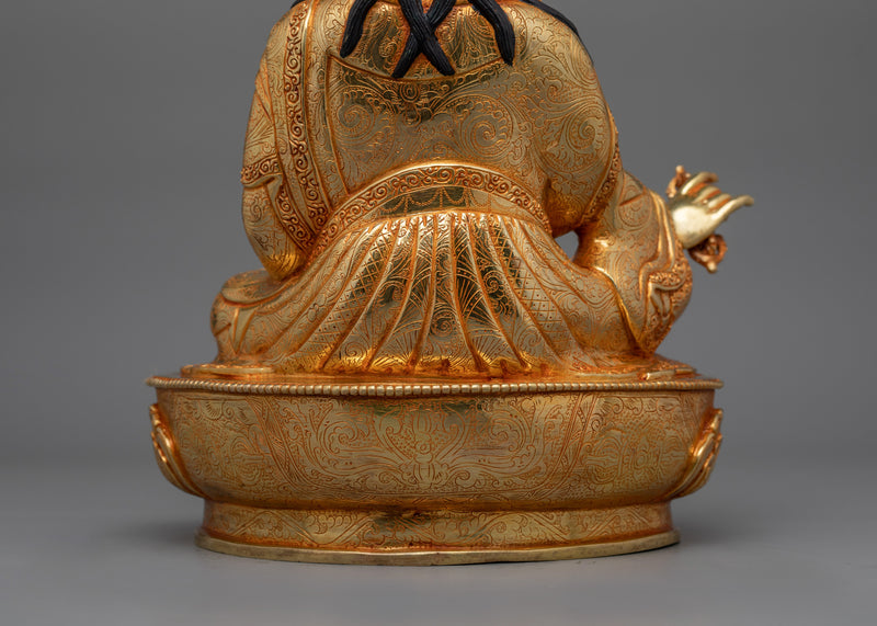 Tibetan Meditating Padmasambhava Sculpture | Symbol of Wisdom and Compassion