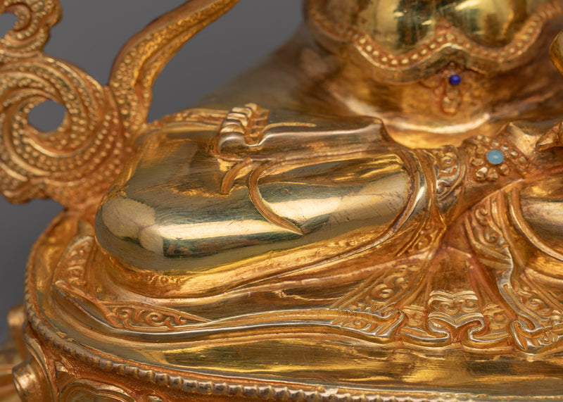 Tibetan Vajrasattva Copper Sculpture | Traditional Himalayan Art