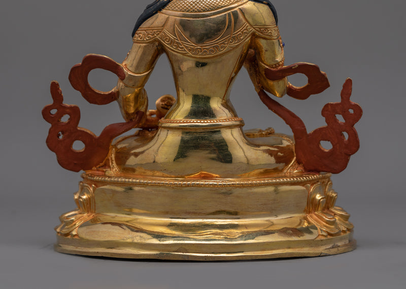 Tibetan Vajrasattva Copper Sculpture | Traditional Himalayan Art