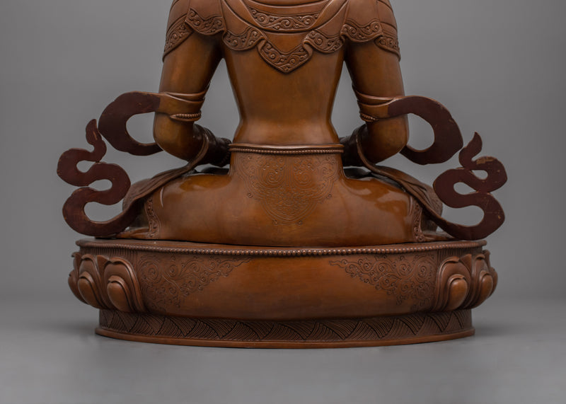 Himalayan Meditating Amitayus Figurine | Meditation for Longevity and Enlightenment