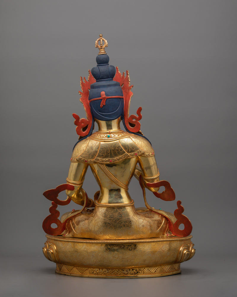 Tibetan Buddhist Dorje Sempa Figurine – Meditating Sculpture of Vajrasattva