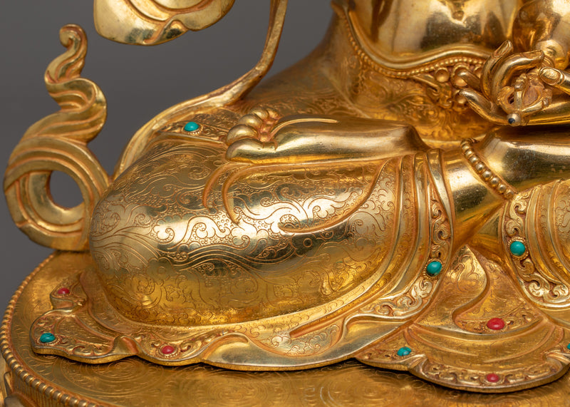 Tibetan Buddhist Dorje Sempa Figurine – Meditating Sculpture of Vajrasattva