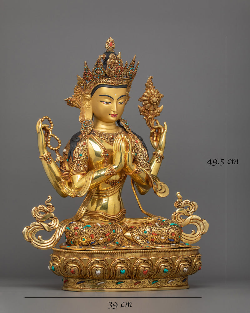 Bodhisattva Avalokiteshvara "Chenresig" Sculpture