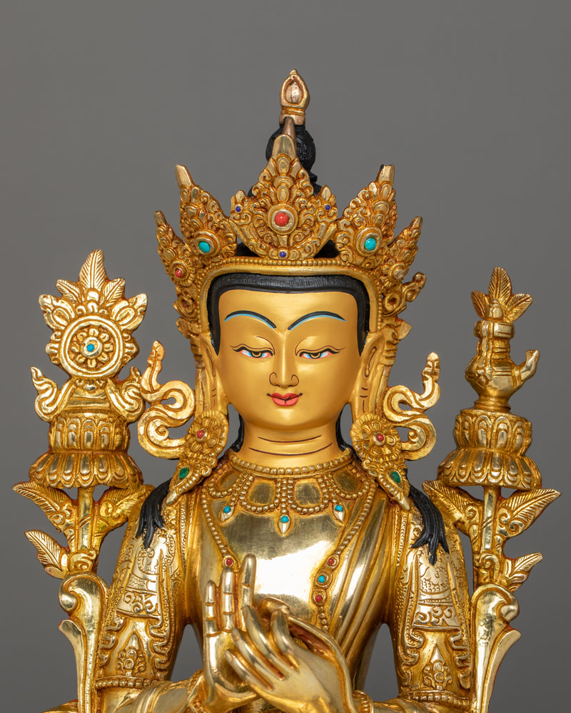 Handcrafted Bodhisattva Statue of Maitreya Buddha | Future Buddha of Compassion